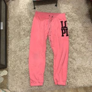 VS Pink sweat pants